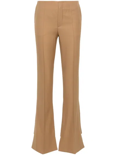 CHLOÉ PINTUCK BOOTCUT TROUSERS