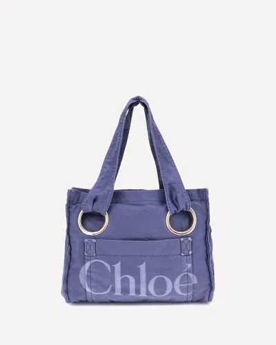 Chloé Plage Shoulder Bag In Blue