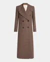 Chloé Checkered Long Length Coat With Prince Of Wales Motif