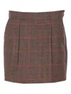 Chloé Plaid-pattern Mini Skirt
