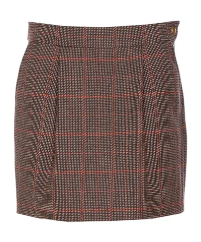 Chloé Plaid Skirt