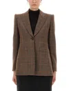 Chloé Tailored Jacket Longline Silhouette In Brown