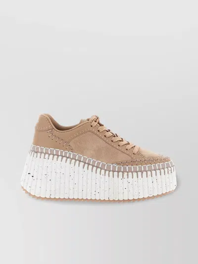 Chloé Platform Sneakers Elevated Round Toe