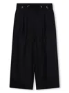 Chloé Pleat-detail Linen Trousers In Blue