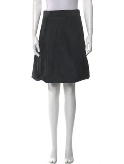 Pre-owned Chloé Pleated Accents Knee-length Skirt In Black