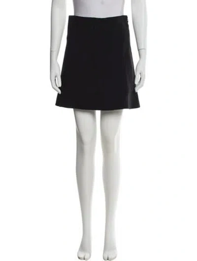 Pre-owned Chloé Pleated Accents Mini Skirt In Black