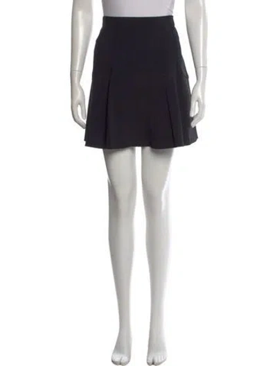 Pre-owned Chloé Pleated Accents Mini Skirt In Black