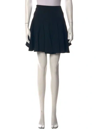 Pre-owned Chloé Pleated Accents Mini Skirt In Black