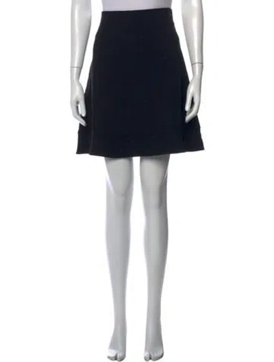 Pre-owned Chloé Pleated Accents Mini Skirt In Black