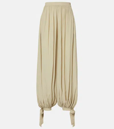 Chloé Pleated Balloon Pants In Neutral