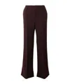 Chloé Brushed Wool Slim-leg Pants In Black