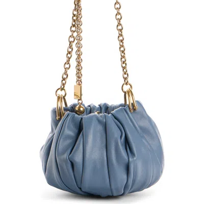 Chloé Pleated Crossbody Bag In Blue