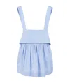 Chloé Pleated Detail Vest In Blue