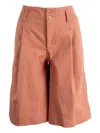 Chloé Pleated-details Shorts In Orange