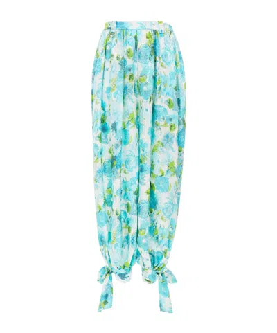 CHLOÉ FLORAL-PRINT JACQUARD TROUSERS