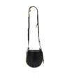 Chloé Chloe Women Black Leather Sea Treasures Crossbody Bag In Black