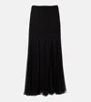 Chloé Maxi Skirt With Sheer Overlay And Flowy Design In Animal Print