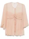 Chloé Chloè Top In Neutrals