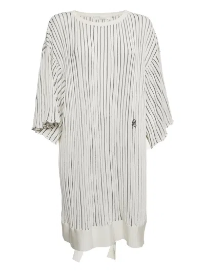Pre-owned Chloé Pleated Striped Dress