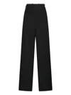 Chloé Pleated Wide-leg Trousers In Black