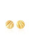 Chloé Pleats Earrings In Gold