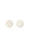 Chloé Pleats Earrings In White