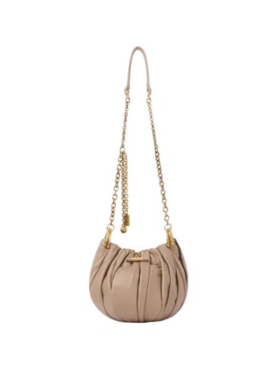 Chloé Plissé Crossbody Bag In Neutral