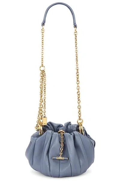 Chloé Plisse Shoulder Bag In Blue