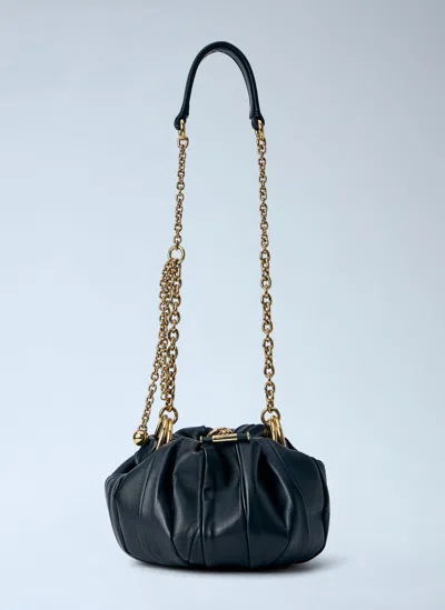Chloé Plissé Shoulder Bag In Black