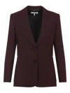 Chloé Suits Sigle Breasted Blazer Jackets Bordeaux In Multi