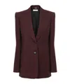 Chloé Suits Sigle Breasted Blazer Jackets Bordeaux In Red