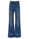Chloé Snake Capsule High Rise Jeans In Blue
