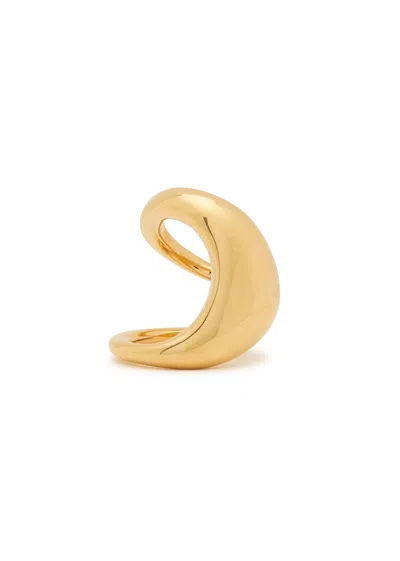 Chloé Chloe Point Sculpted Brass Ring In Gold
