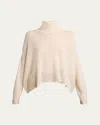 CHLOÉ POINTELLE ASYMMETRIC WOOL SWEATER