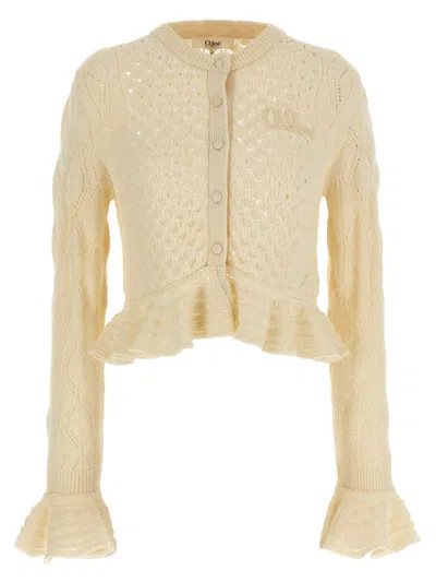 CHLOÉ CHLOÉ POINTELLE CARDIGAN