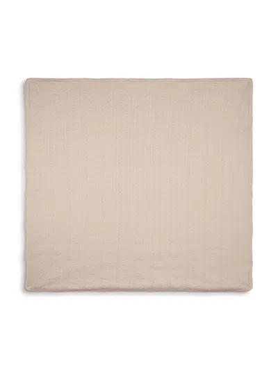 Chloé Pointelle-knit Cotton-blend Blanket In Neutrals