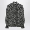 Chloé Polka-dot Blouse In Black