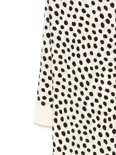 Chloé Polka-dot Scarf In Black