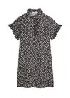 Chloé Short Dress In Silk With Short Sleeves In Multi