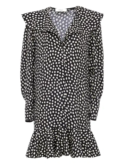 Chloé Polka Dot-pattern Dress In Black