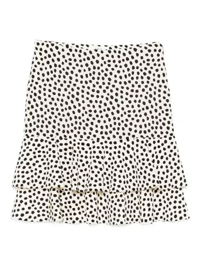 Chloé Polka Skirt In Nude