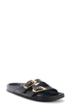 Chloé Polly Double Strap Slide Sandal In Black