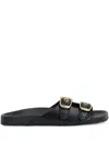Chloé Polly Double Strap Slide Sandal In Black