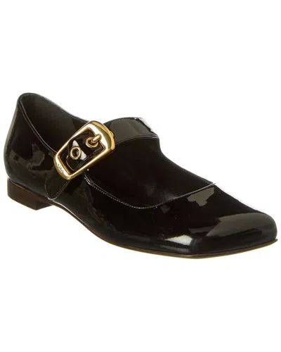 Chloé Polly Patent Ballerina Flat In Black