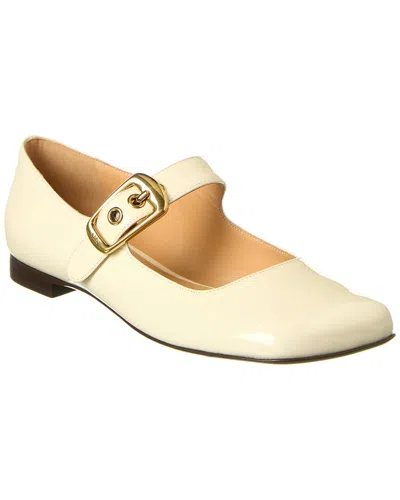 Chloé Polly Patent Ballerina Flat In Neutral