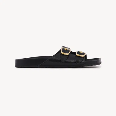 Chloé Mules Polly Femme Noir Taille 35 100% Cuir De Veau In Black