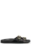 Chloé Polly Double Strap Slide Sandal In Black