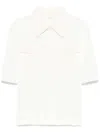 Chloé Utility-style Polo Shirt In Coconut Milk