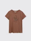 Chloé Graphic-print T-shirt In Brown