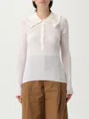 Chloé Shirt With Lace Collar In White